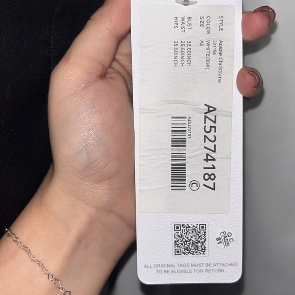 Azazie White Dress - Picture 5 of 5